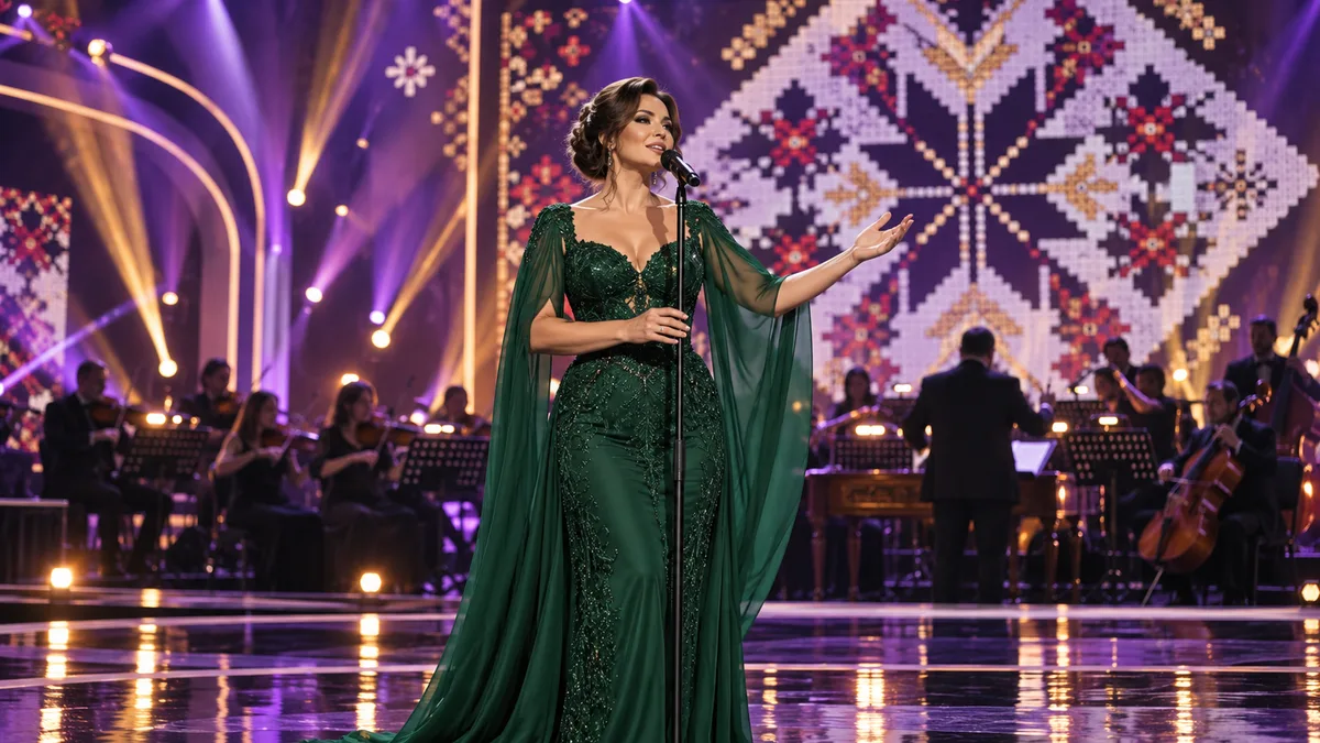 Scenă ilustrativă de spectacol muzical românesc